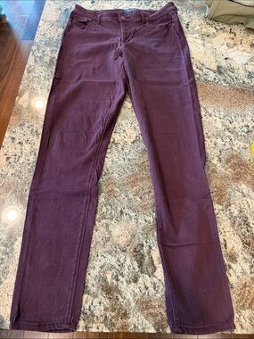 Old Navy rockstar midrise maroon pant